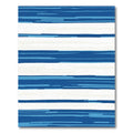 Coastal Blue And White Striped Rug