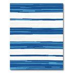 Coastal Blue And White Striped Rug