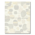 Soft Abstract Pebble And Stripe Rug