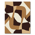 Abstract Earth Tones Curves Rug