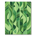 Verdant Abstract Organic Stripe Rug