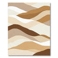 Earthy Toned Abstract Wavy Lands Rug