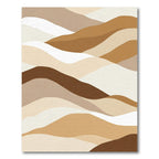 Earthy Toned Abstract Wavy Lands Rug