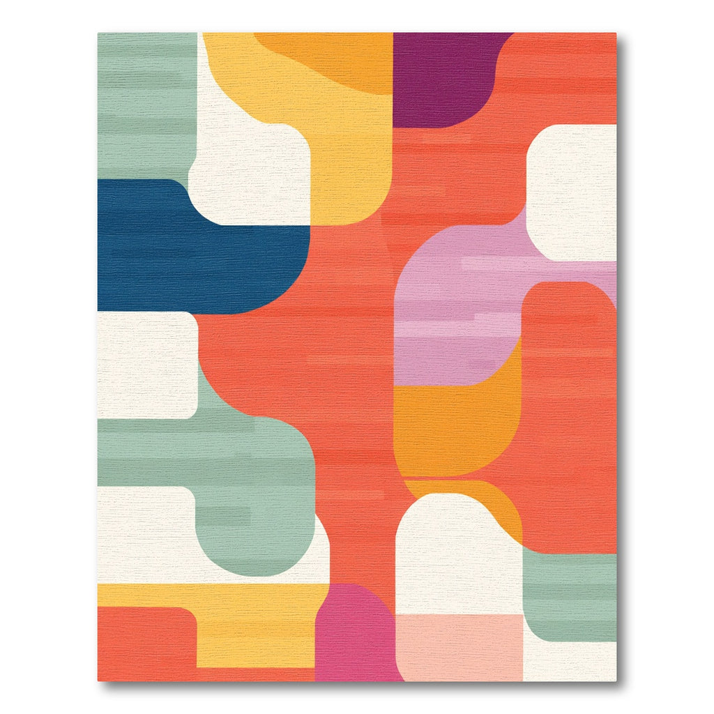Modern Abstract Organic Shape Rug