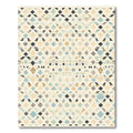 Abstract Diamond Stripes Beige Cream Rug