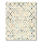 Abstract Diamond Stripes Beige Cream Rug