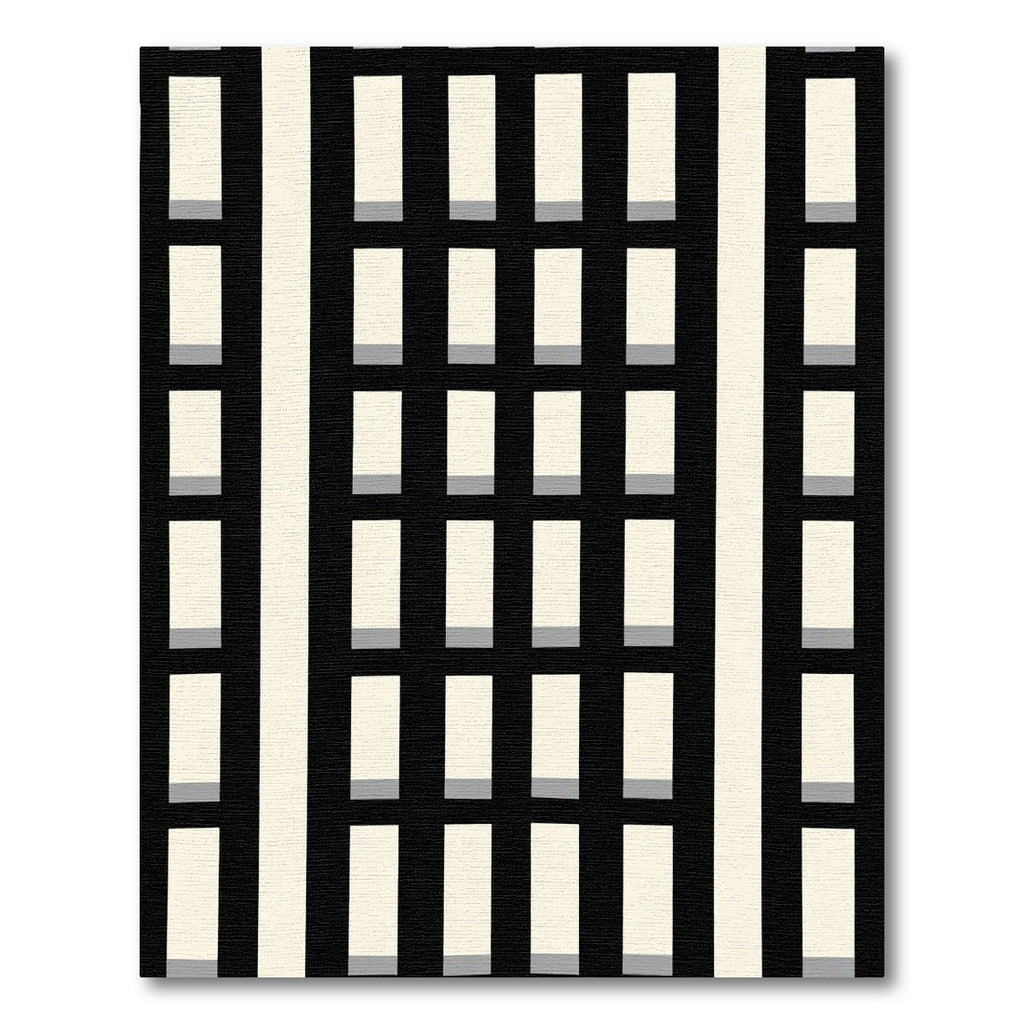 Monochromatic Stripe Grid Rug