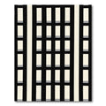 Monochromatic Stripe Grid Rug