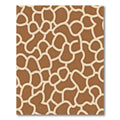 Brown Beige Organic Abstract Overlay Rug