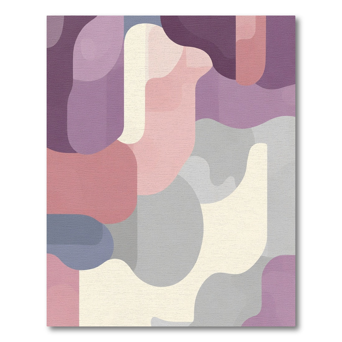 Soft Pastel Abstract Organic Flow Rug