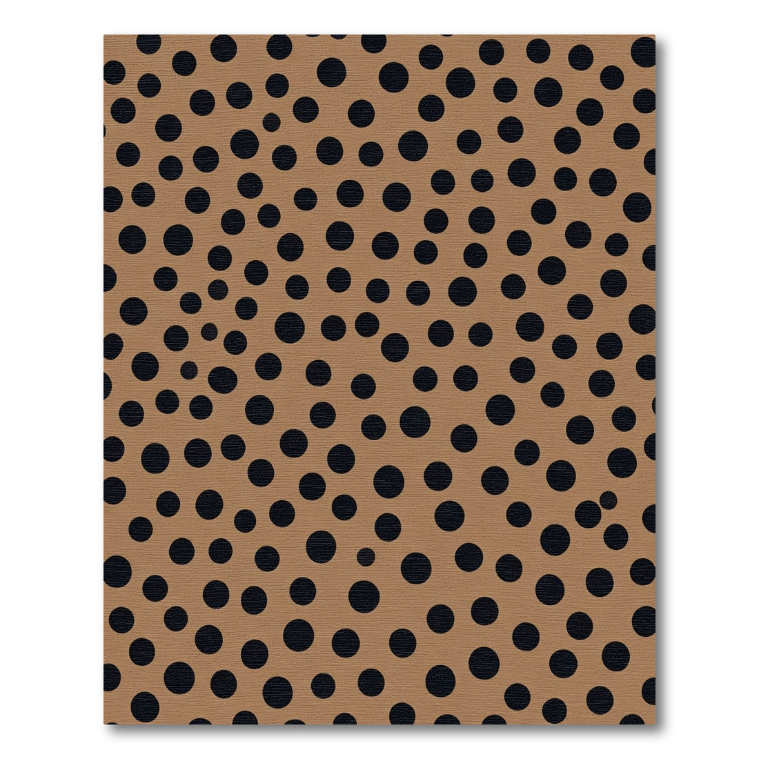 Brown Black Polka Dot Field Rug