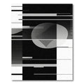Monochromatic Geometric Abstract Orb Rug