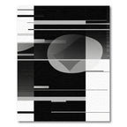 Monochromatic Geometric Abstract Orb Rug