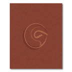 Terracotta Swirl Abstract Circle Rug