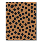 Retro Terra Cotta Polka Dot Round Rug