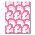 Whimsical Pink Abstract Organic Shapes Rug