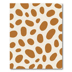 Rich Ochre Abstract Blob Composition Rug