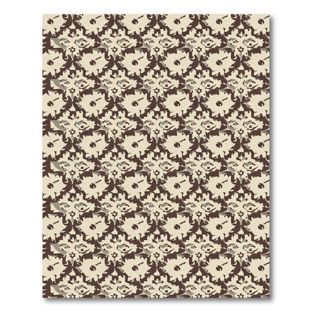 Earthy Bloom Overlapping Abstract Rug