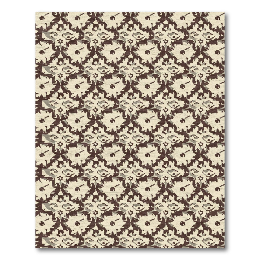 Earthy Bloom Overlapping Abstract Rug