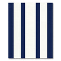 Navy White Vertical Stripe Rug