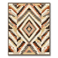 Earthy Geometric Southwest Diamond Rug