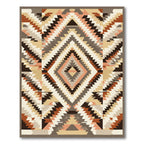 Earthy Geometric Southwest Diamond Rug