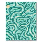 Whimsical Teal Creature Swirls Rug