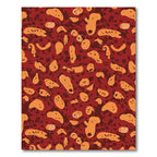 Rusty Orange Abstract Amoeba Rug