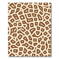 Brown Cream Organic Shapes Rug