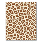 Brown Cream Organic Shapes Rug