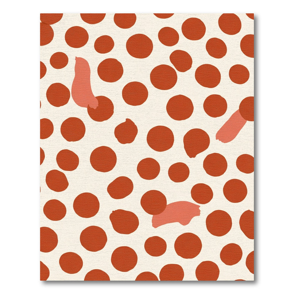 Coral Blush Dot Splash Rug