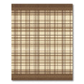 Warm Brown Plaid Lattice Rug