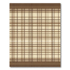 Warm Brown Plaid Lattice Rug