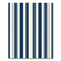 Navy Ivory Vertical Stripe Rug