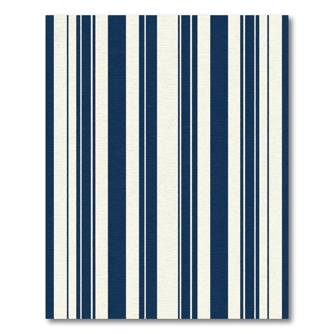 Navy Ivory Vertical Stripe Rug