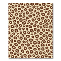 Bold Brown Spots Animal Print Rug