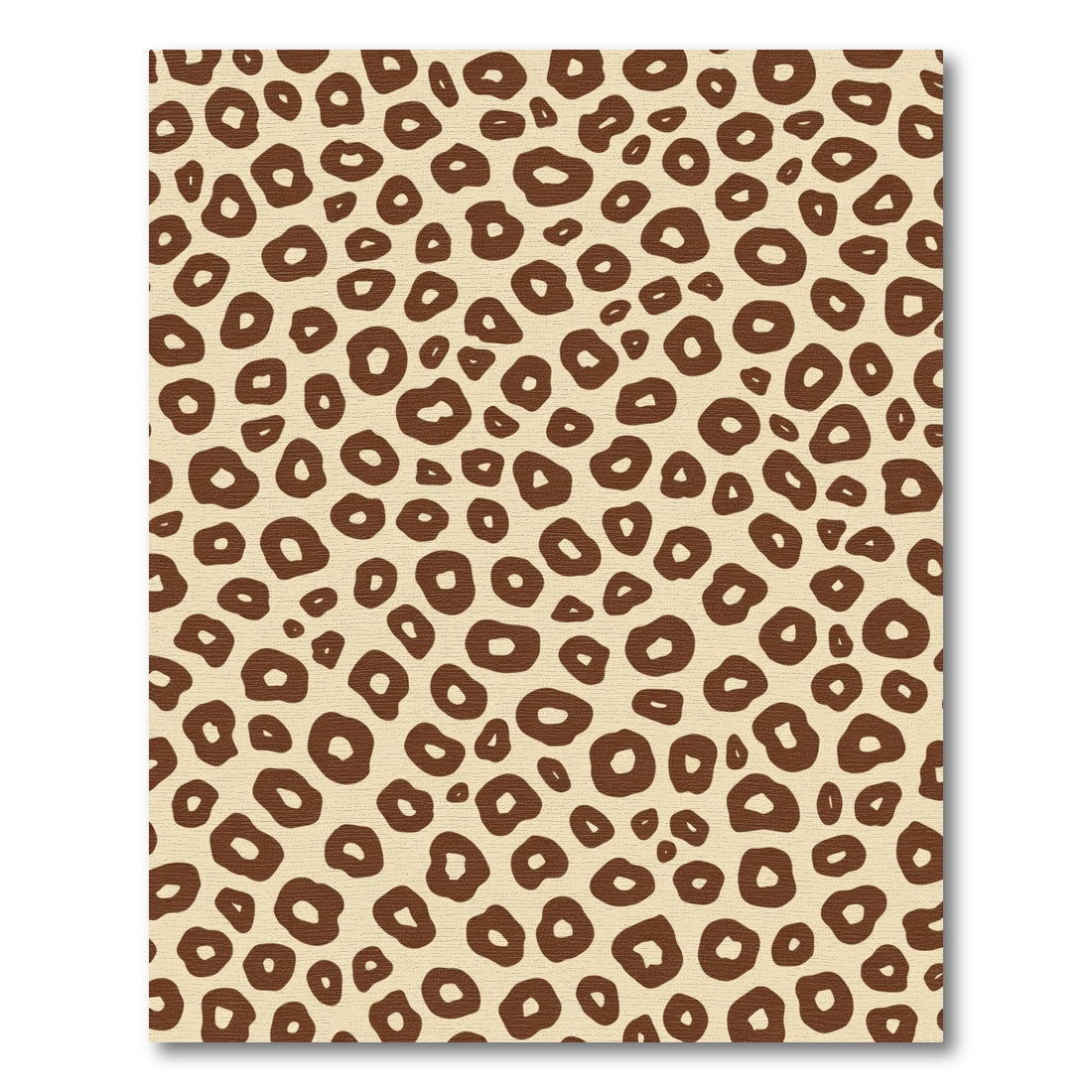 Bold Brown Spots Animal Print Rug