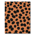 Orange Black Speckled Organic Spots Rug