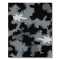 Black Gray Splatter Camouflage Background Rug