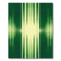 Emerald Green Vertical Stripe Halftone Rug