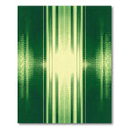 Emerald Green Vertical Stripe Halftone Rug