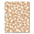 Neutral Abstract Pebble Scatter Rug