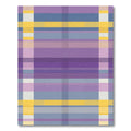 Soft Lavender Blue Yellow Plaid Rug