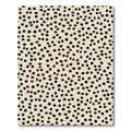 Cream And Black Speckled Dot Rug