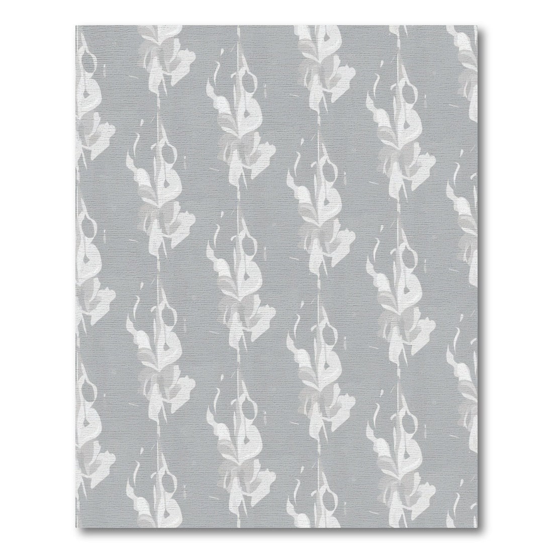 Monochromatic Abstract Vertical Blossom Rug