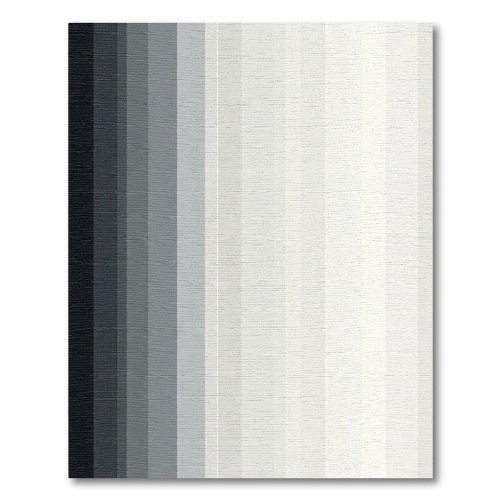 Modern Charcoal Gray Gradient Stripes Rug