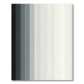 Modern Charcoal Gray Gradient Stripes Rug