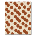 Retro Orange Circles Pattern Rug