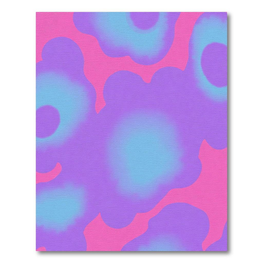 Abstract Swirls Pink Blue Purple Rug