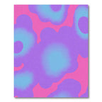 Abstract Swirls Pink Blue Purple Rug
